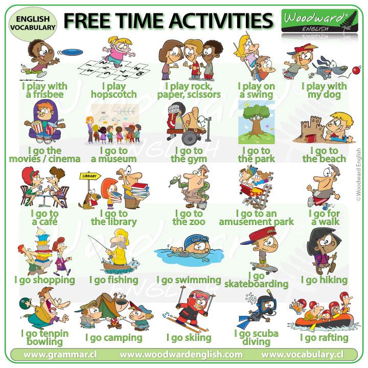 English Free Time Activities Worksheet