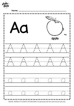 Alphabet Tracing Sheet For Preschool