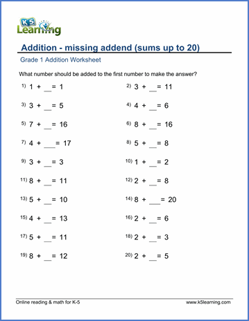 Number Bonds To 20 Worksheet Pdf