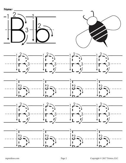 Abc Tracing Worksheets B