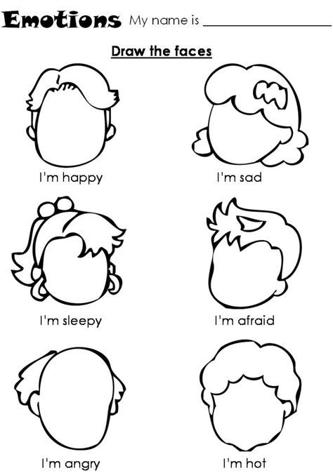 Feelings And Emotions Worksheets For Kids