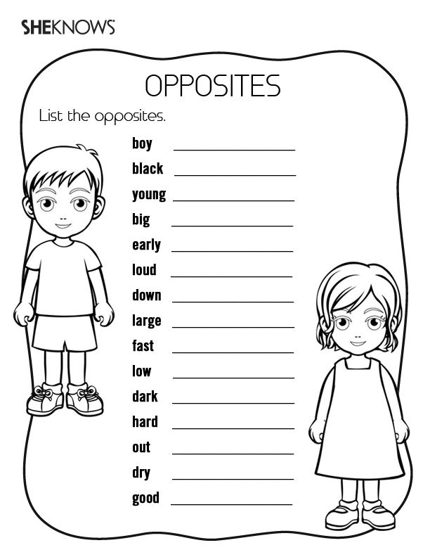 Fun Worksheets For Kids English