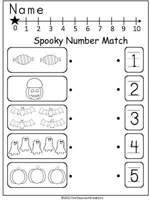 Halloween Worksheets Prek