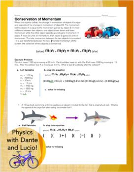 Momentum Worksheet Answers