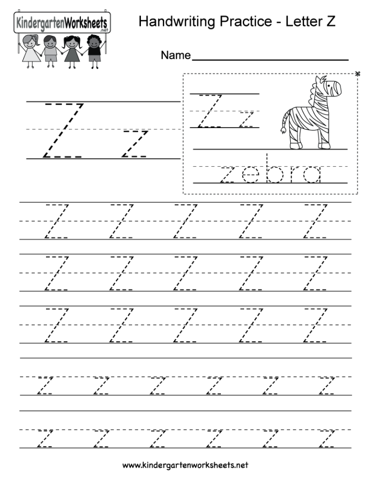 Letter Z Worksheets