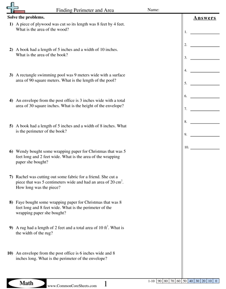 Math Worksheets Grade 5 Word Problems