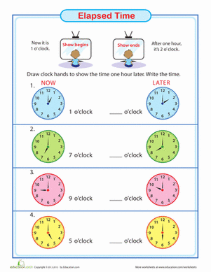 Elapsed Time Worksheets To The Hour