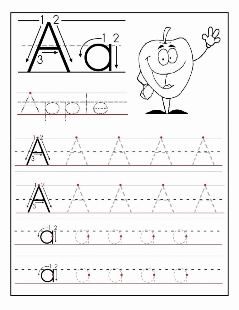 Abc Tracing Worksheets For Preschool