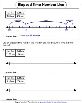 Elapsed Time Worksheets 4th Grade