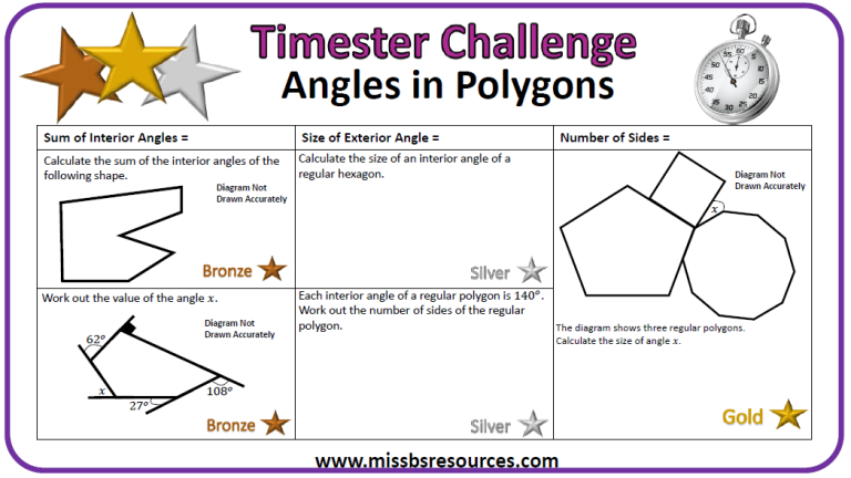 Angles In Regular Polygons Worksheet