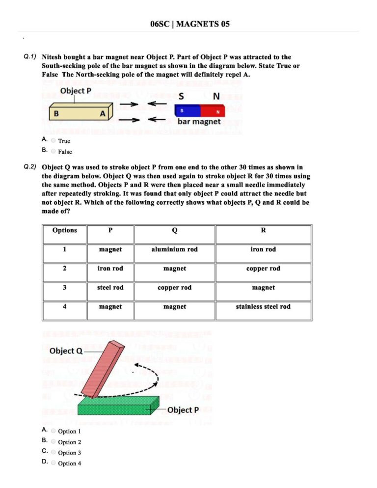 Class 6 Science Worksheets Pdf