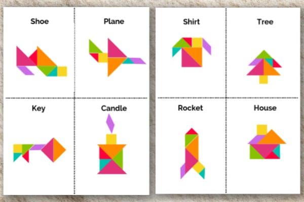 Advanced Tangram Puzzles Printable