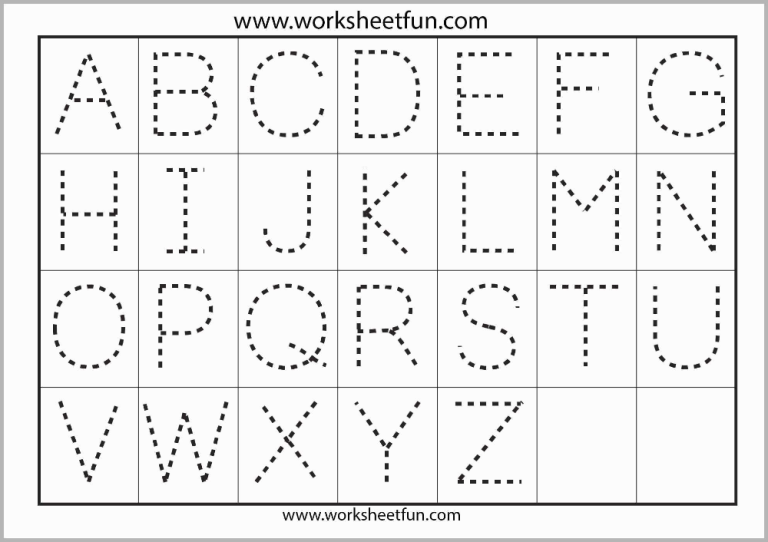 Free Printable Alphabet Worksheets Pdf