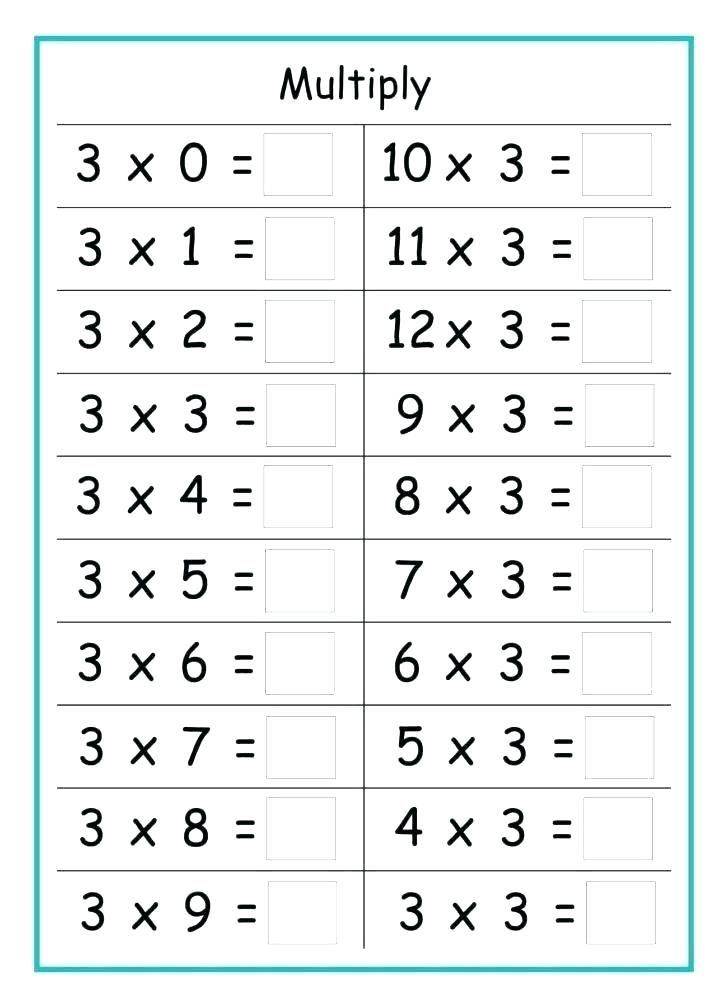 2 Times Table Worksheets To Print