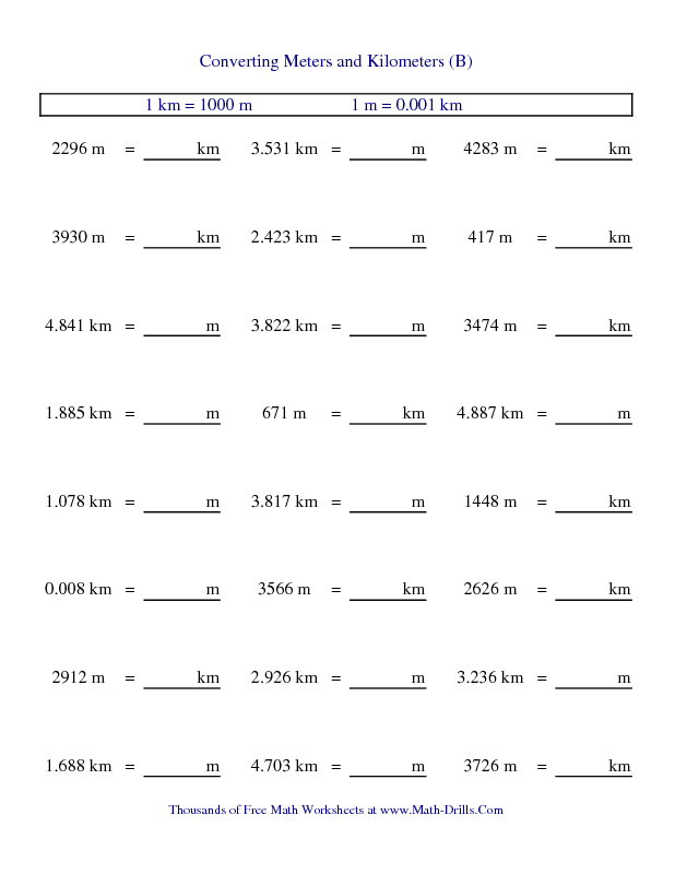 Measuring Units Worksheet Answers