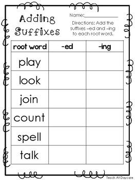 Root Words Worksheet 2nd Grade Pdf