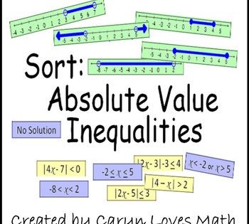 Absolute Value Inequalities Worksheet Algebra 2