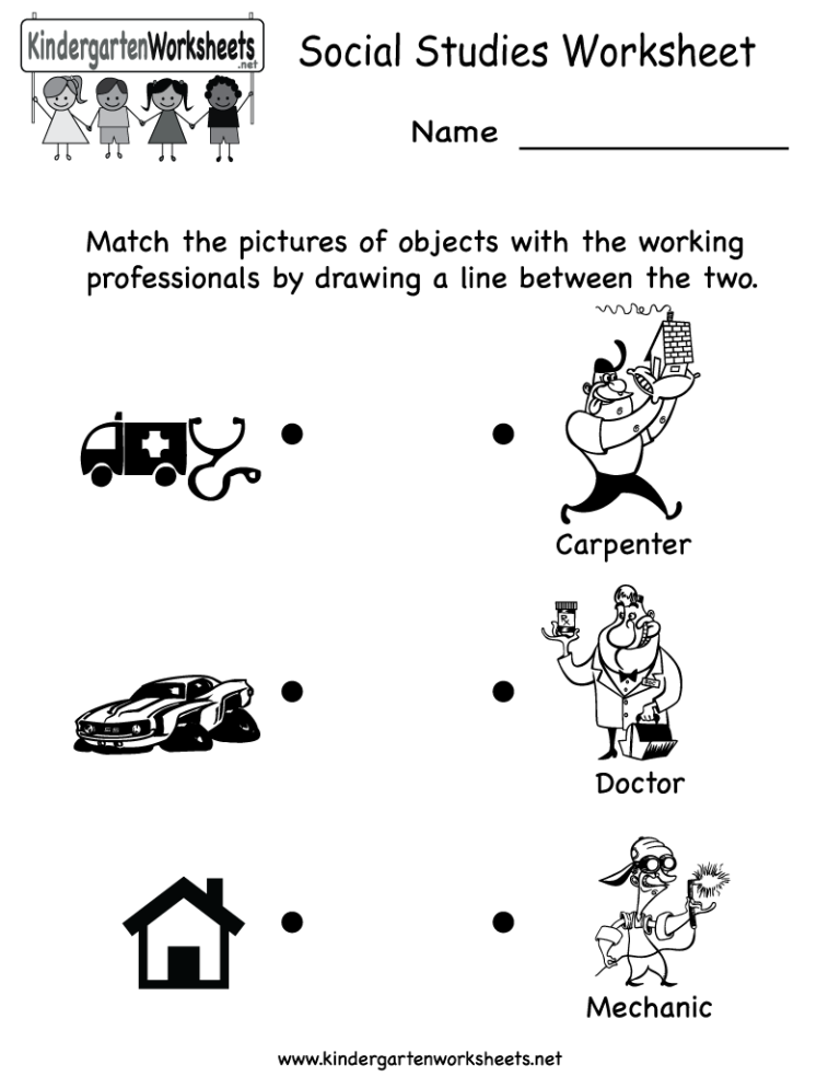 Free Printable Worksheets For 1st Grade Social Studies