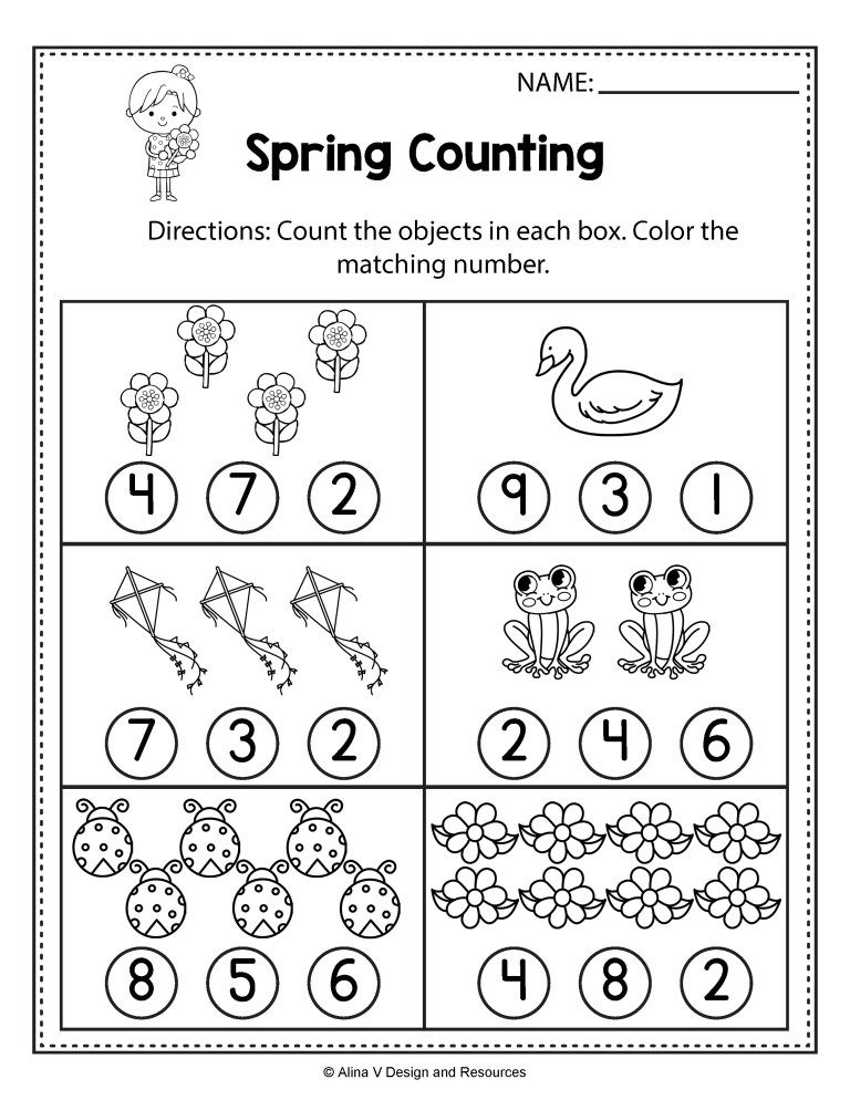 Preschool Math Worksheets Free