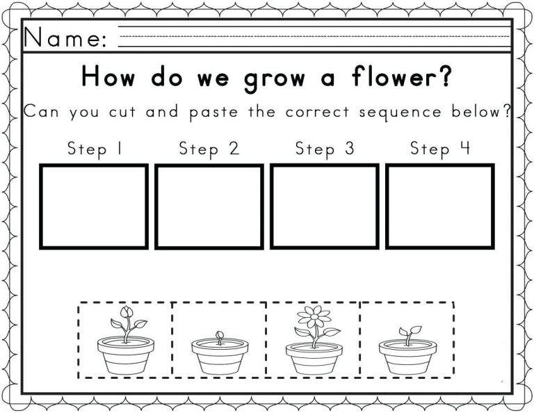 Number Sequence Worksheets Preschool