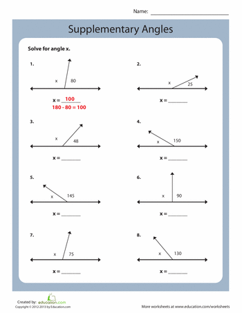 8th Grade Geometry Angles Worksheet