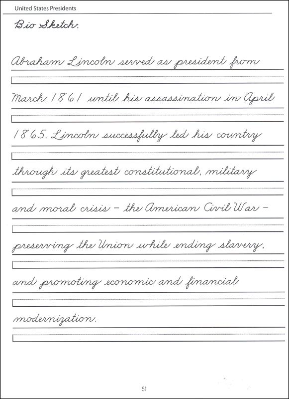 Handwriting 4th Grade Writing Worksheets