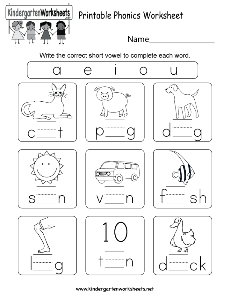 Kindergarten Worksheets Pdf English