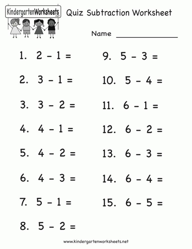 Free Printable Math Addition Worksheets For Kindergarten