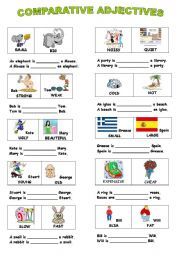 Comparative Adjectives Worksheets For Kindergarten