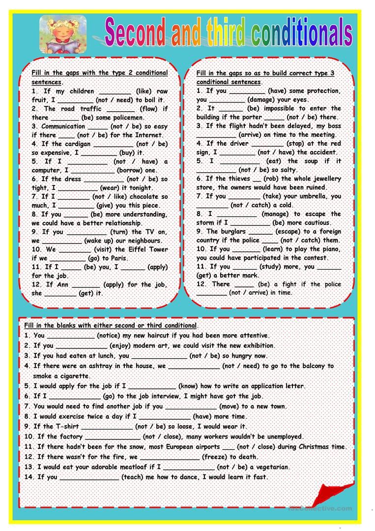 Second Conditional Worksheet With Answers