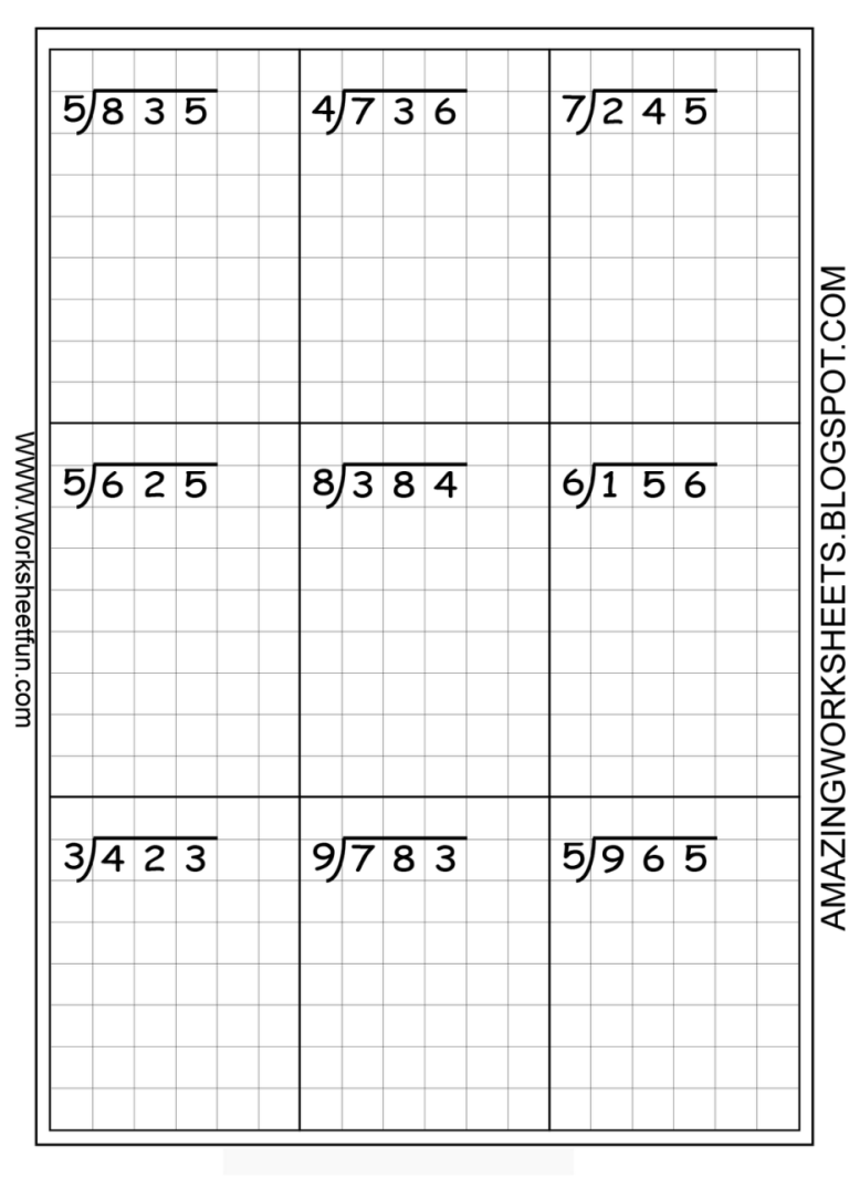 Division Worksheets Grade 4 3 Digit By 2 Digit