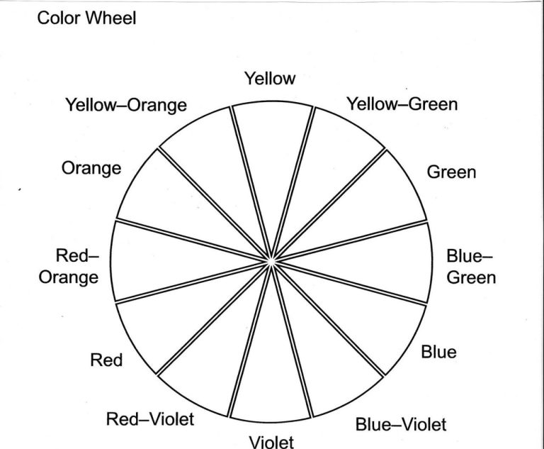 Color Theory Worksheet Free