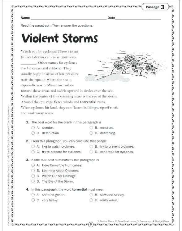 Literacy Worksheets For 2nd Grade