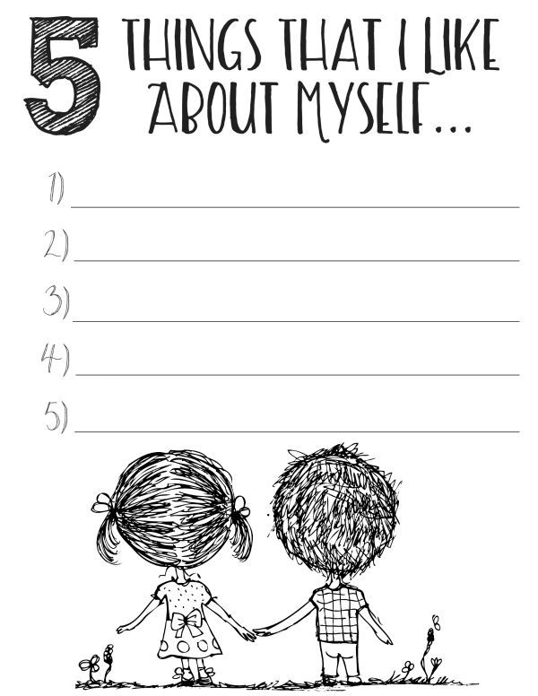 Self Esteem Worksheets For Teens