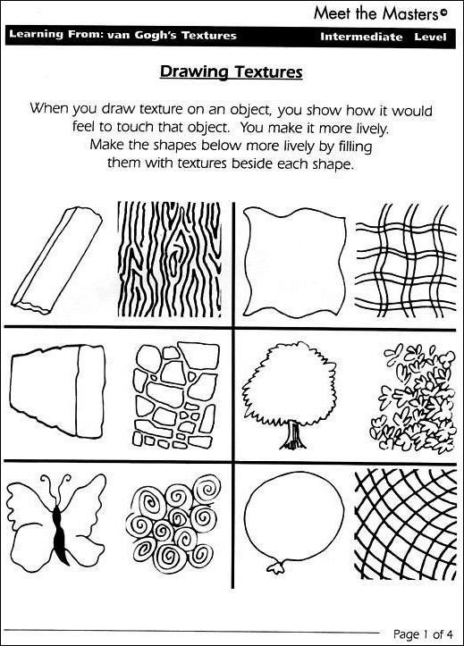 Pattern Worksheets Art