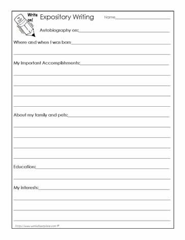 5th Grade Writing Worksheets Pdf