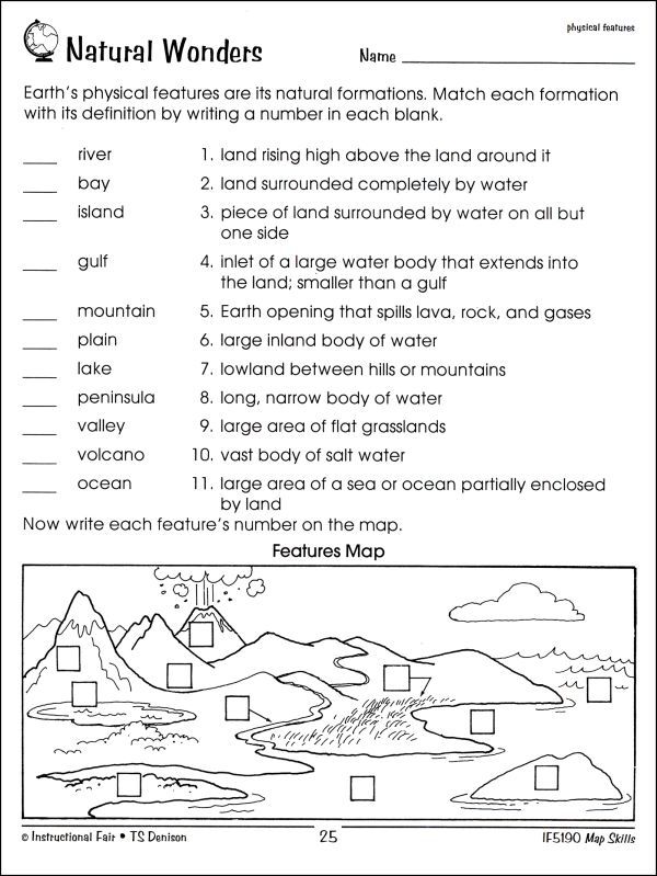 Map Skills Worksheets