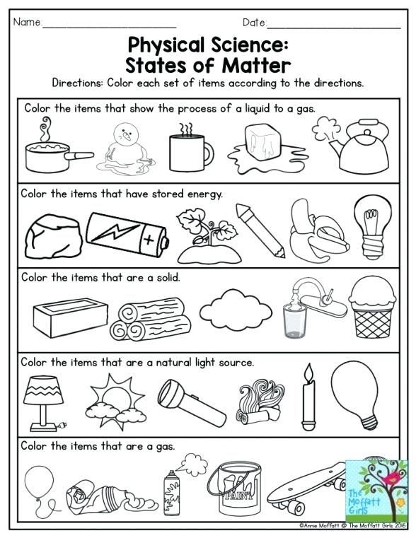 2nd Grade Science Worksheets