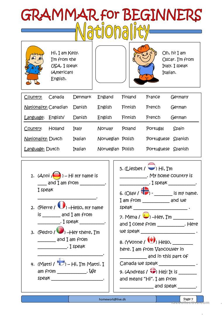 Free Worksheets For English Teachers