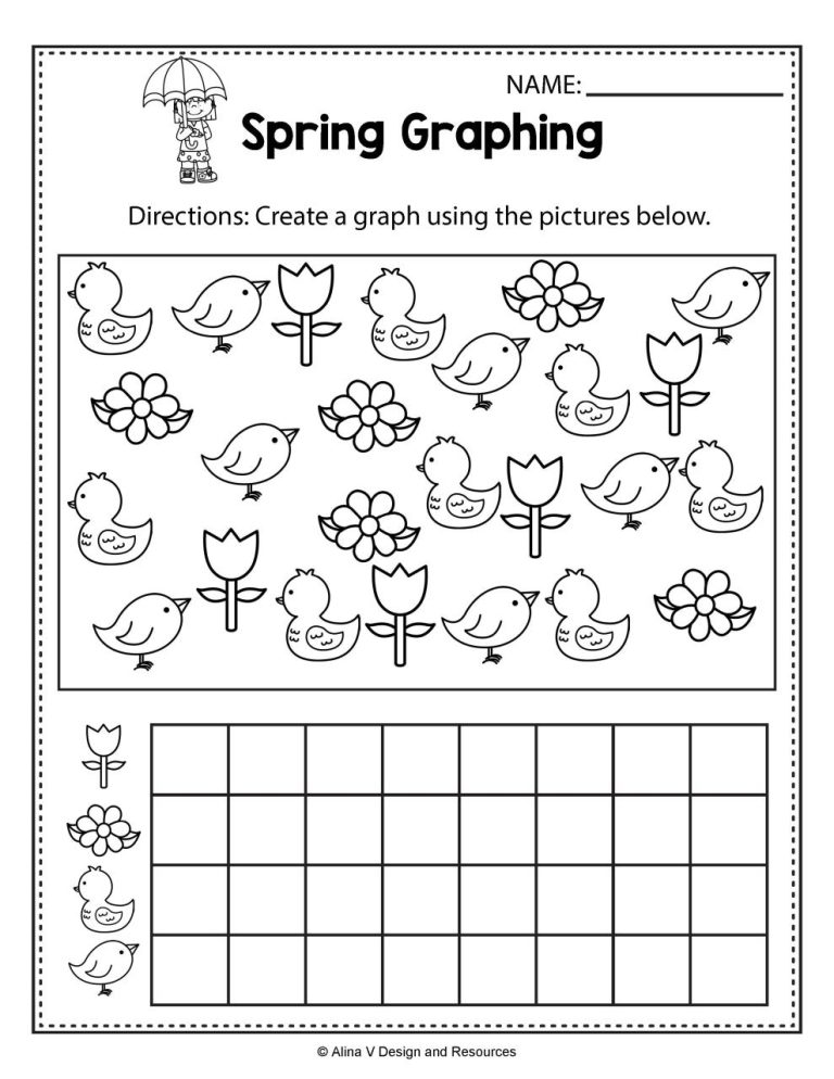 Spring Worksheets For 1st Grade Pdf