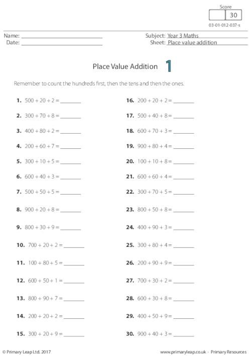 Year 1 Worksheets Free Printable Uk