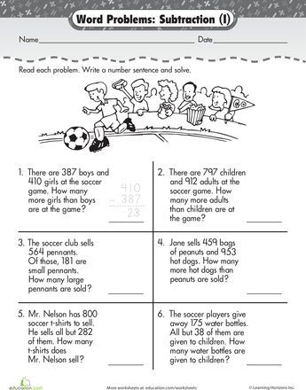 Word Problems For Grade 2 Addition And Subtraction Pdf