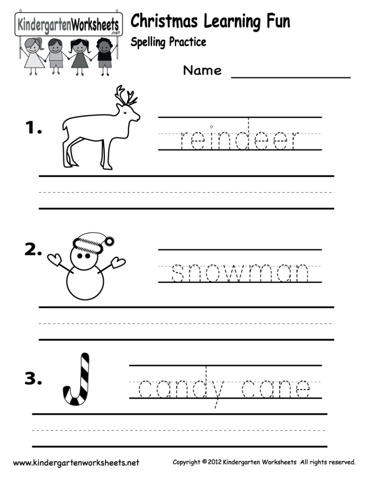 Kindergarten Worksheets Pdf Free