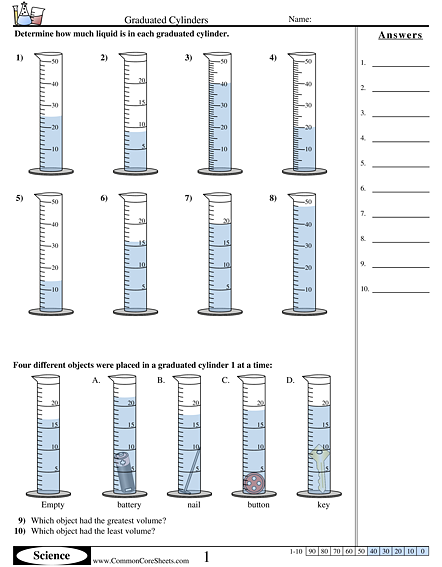 Common Core Worksheets Volume