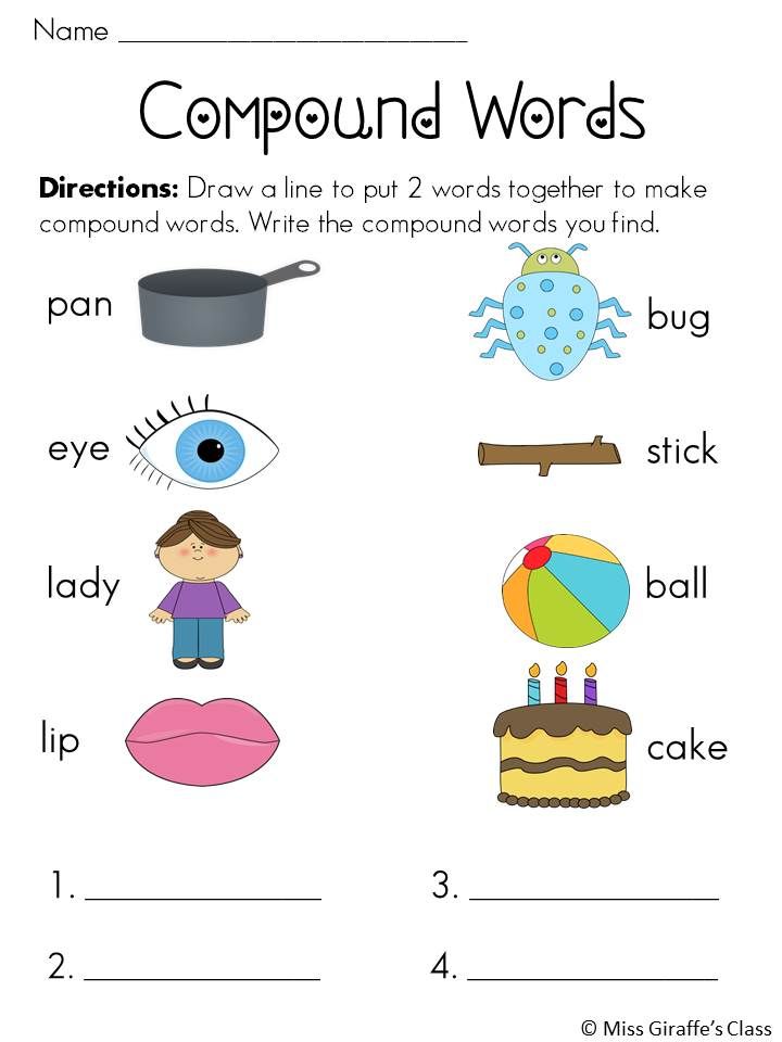 2nd Grade Compound Words Worksheet Grade 2