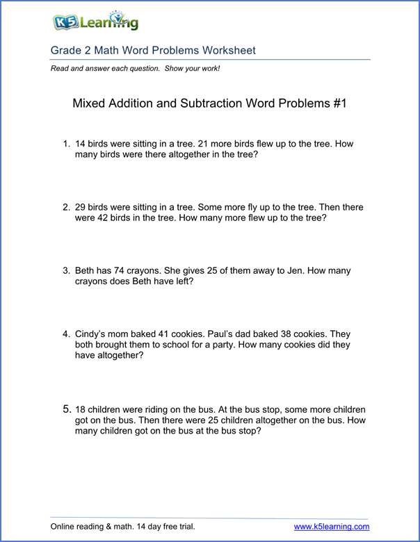 3rd Grade Math Word Problems Pdf Addition And Subtraction