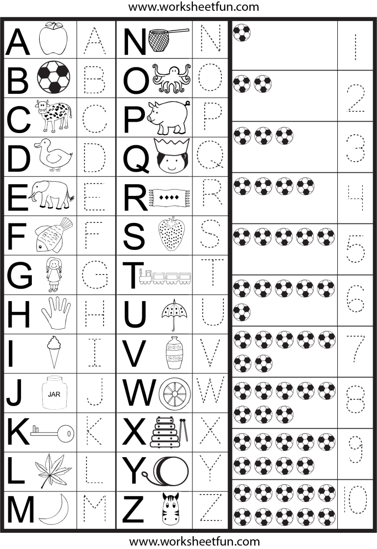 Tracing Numbers And Letters For Preschoolers