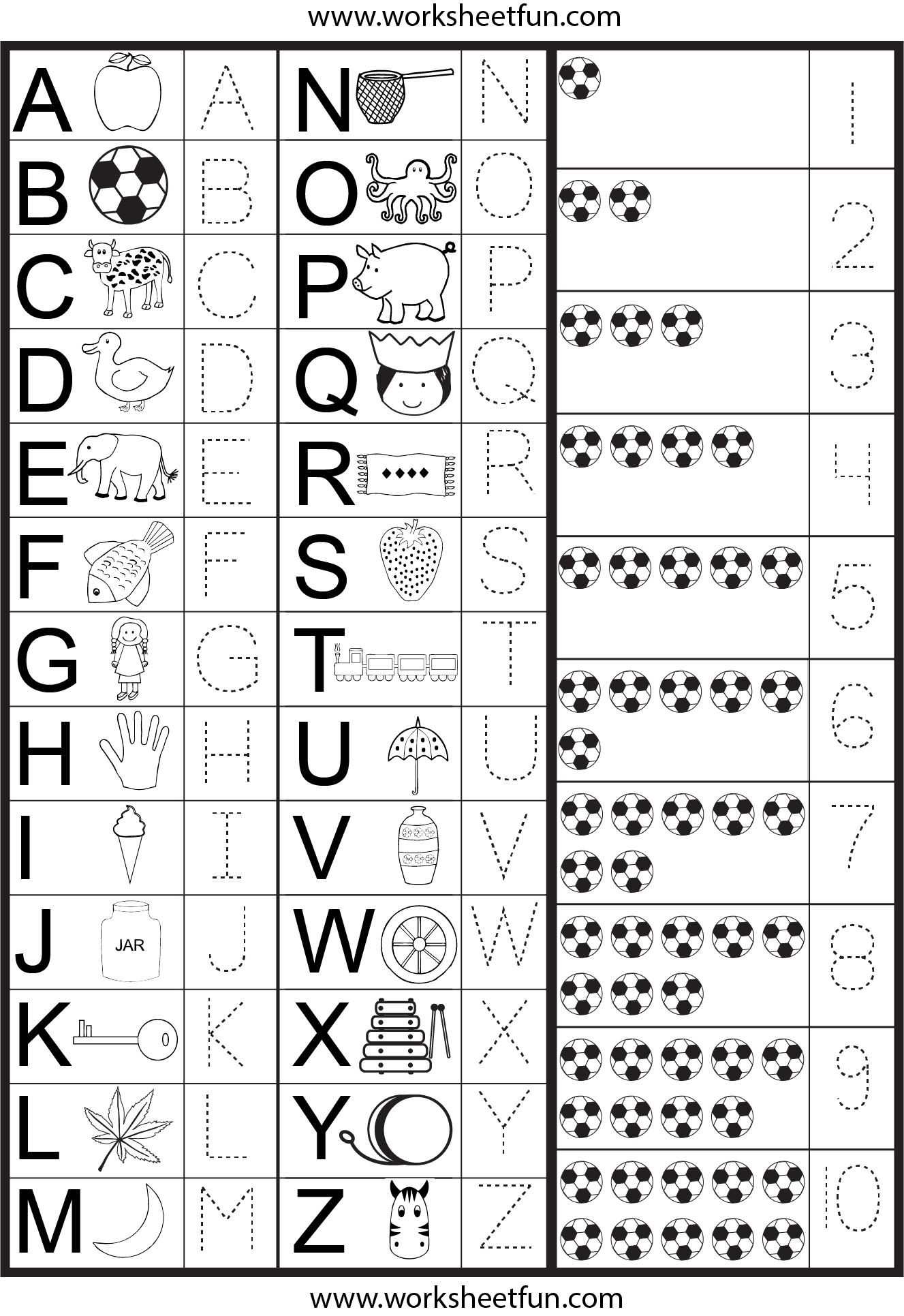 Tracing Numbers And Letters For Preschoolers