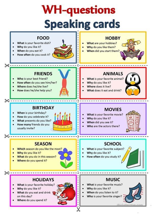 English Conversation Worksheets For Kids