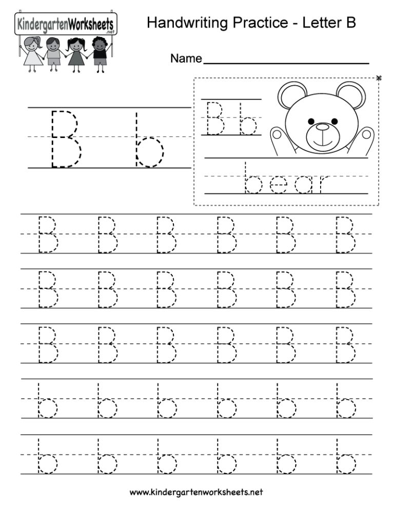 Letter B Tracing Worksheets Pdf